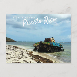 Puerto Rico, Culebra, Flamenco Playa Briefkaart