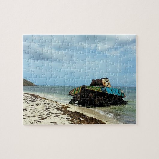 Puerto Rico, Culebra, Playa Flamenco Legpuzzel (Horizontaal)