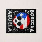 Puerto Rico Dames Abuela Grandma Flag Moederdag Legpuzzel (Horizontaal)