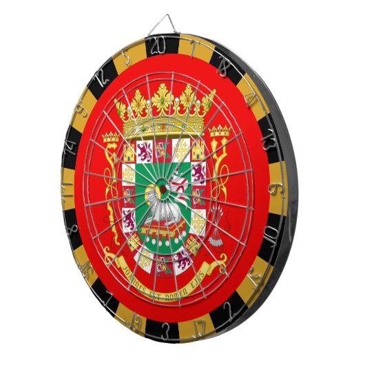 Puerto Rico Dartboard & Flag darts / game board Dartbord (Voorkant Rechts)