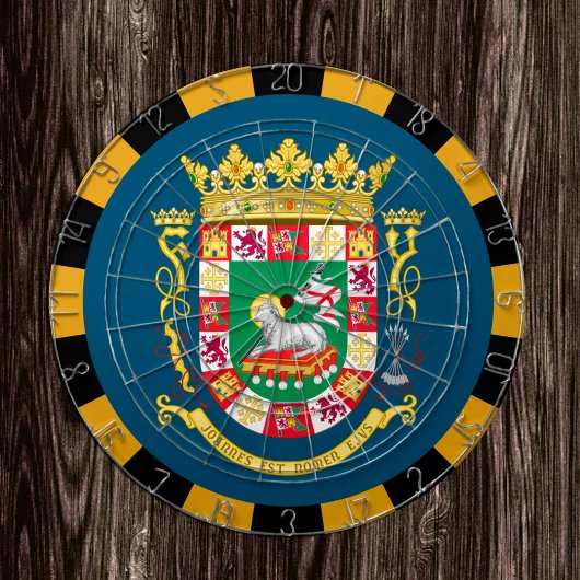 Puerto Rico Dartboard & Flag darts / game board Dartbord