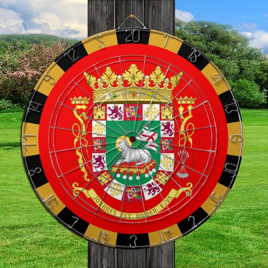 Puerto Rico Dartboard & Flag darts / game board Dartbord