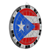Puerto Rico Dartboard, spel, Puerto Ricaanse vlag Dartbord (Voorkant Links)