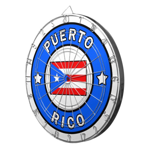 Puerto Rico Dartbord (Voorkant Rechts)