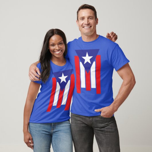 Puerto Rico Designer Flag T-shirt (Unisex)