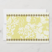 PUERTO RICO Destination Tropical Floral Linen Kaart (Achterkant)