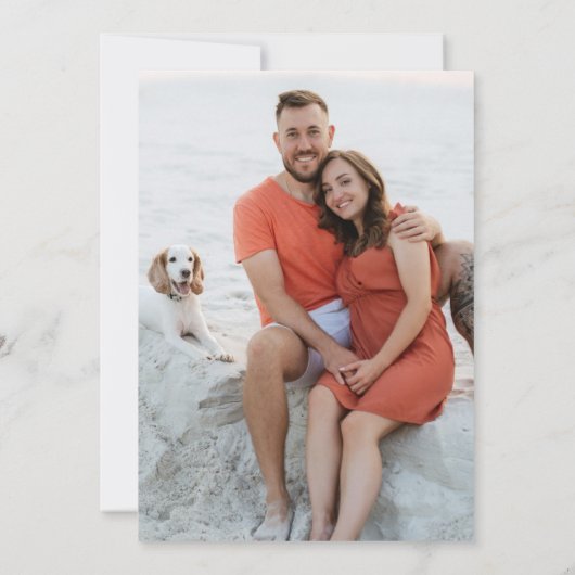 Puerto Rico Destination Wedding Save The Date (Achterkant)