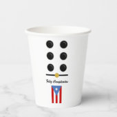 Puerto Rico Domino Papieren Bekers (Voorkant)
