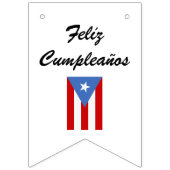 Puerto Rico Domino Theme Birthday Bunting Flags Vlaggetjes (Tweede vlag)
