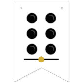 Puerto Rico Domino Theme Birthday Bunting Flags Vlaggetjes (Eerste vlag)