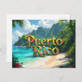 Puerto rico dreaming briefkaart (Voorkant / Achterkant)