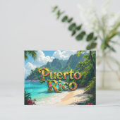 Puerto Rico dromend Briefkaart (Staand voorkant)