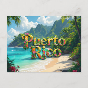 Puerto Rico dromend Briefkaart
