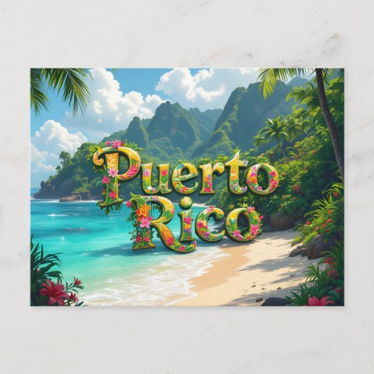 Puerto Rico dromend Briefkaart (Voorkant)
