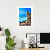 Puerto Rico Eiland Poster Print (Thuiskantoor)