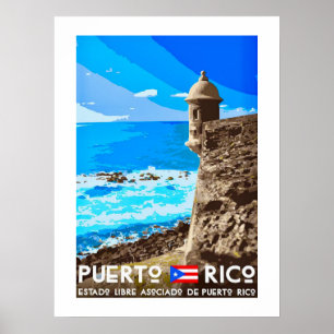 Puerto Rico Eiland Poster Print