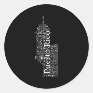Puerto Rico El Moro Prideful Puerto Ricaanse stede Ronde Sticker