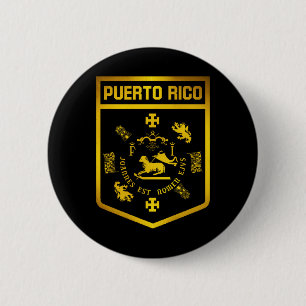 Puerto Rico Emblem Ronde Button 5,7 Cm