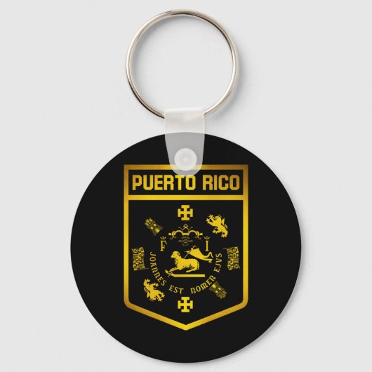 Puerto Rico Emblem Sleutelhanger (Voorkant)