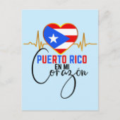 Puerto Rico en mi Corazon Puerto Rican Pride  Briefkaart (Voorkant)