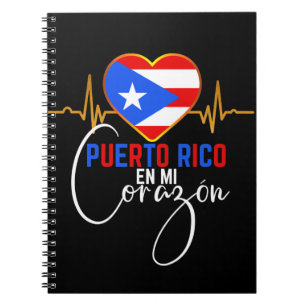 Puerto Rico en mi Corazon Puerto Rican Pride Notitieboek