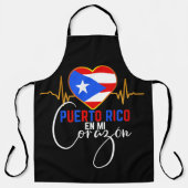 Puerto Rico en mi Corazon Puerto Rican Pride Schort (Voorkant)