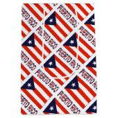 Puerto Rico en Puerto Ricaanse Jouw naam met vlagg Medium Cadeauzakje (Achterkant)