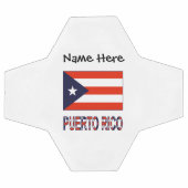 Puerto Rico en Puerto Ricaanse vlag met Jouw naam  Voetbal (Enkel)