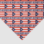 Puerto Rico en Puerto Ricaanse vlag Tissuepapier (Detail)