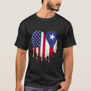 Puerto Rico Erfgoed Amerikaans hart Puerto Rico FL T-shirt