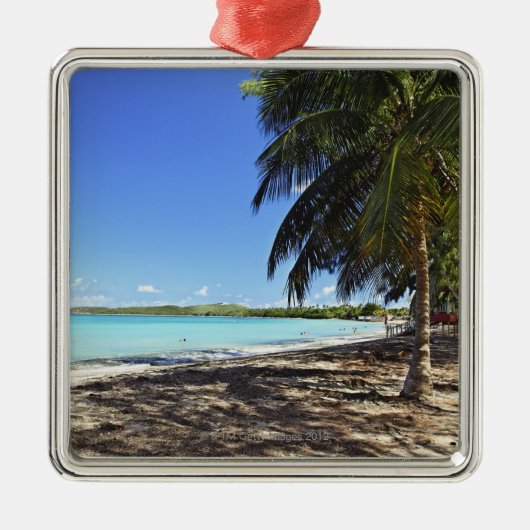 Puerto Rico, Fajardo, Culebra Island, Seven Zeeen Metalen Ornament (Voorkant)