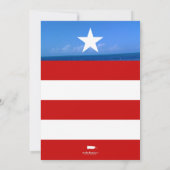 Puerto Rico-feest Kaart (Achterkant)