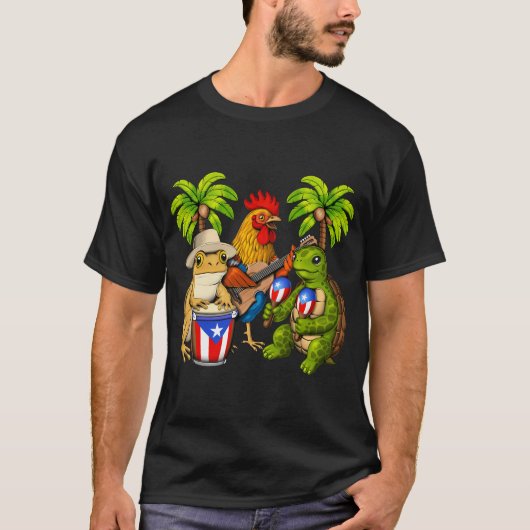 Puerto Rico Feest T-shirt (Voorkant)