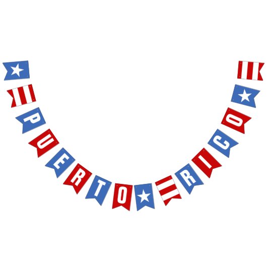 Puerto Rico Feestbanner Vlaggetjes (Alle)