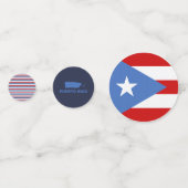 Puerto Rico-feestdecoraties Confetti (Voorkanten)