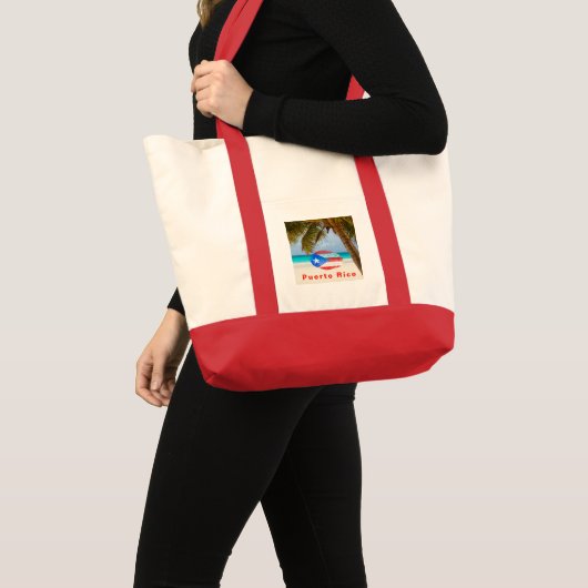 Puerto Rico Finger Print Tote Bag (Voorkant (product))