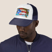 Puerto Rico Finger Print Trucker Pet (In situ)