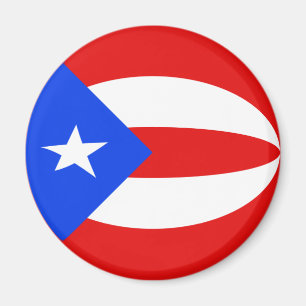 Puerto Rico Fisheye Vlagmagneet Magneet