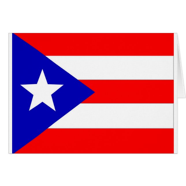Puerto Rico Flag (Voorkant Horizontaal)