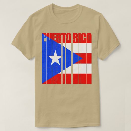 Puerto Rico Flag1 T-shirt (Design voorkant)