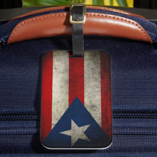 Puerto Rico Flag  Aangepast Bagagelabel