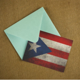 Puerto Rico Flag  Aangepast Briefkaart