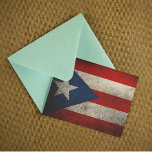 Puerto Rico Flag  Aangepast Briefkaart