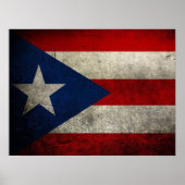 Puerto Rico Flag  Aangepast Poster (Voorkant)