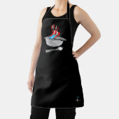 Puerto Rico Flag Aroma Over Print Medium Apron Schort (Insitu)