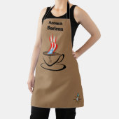 Puerto Rico Flag Aroma Over Print Medium Apron Schort (Insitu)