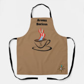 Puerto Rico Flag Aroma Over Print Medium Apron Schort (Voorkant)