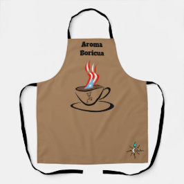 Puerto Rico Flag Aroma Over Print Medium Apron Schort