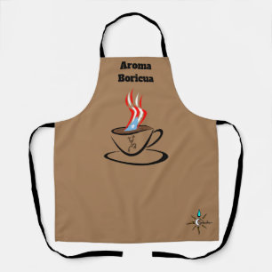 Puerto Rico Flag Aroma Over Print Medium Apron Schort