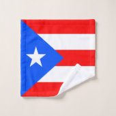 Puerto Rico Flag Bad Handdoek (Wasdoekje)